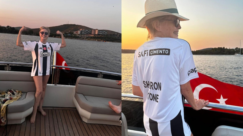 Sharon Stone Türkiye ziyaretinde Beşiktaş'a hayran kaldı