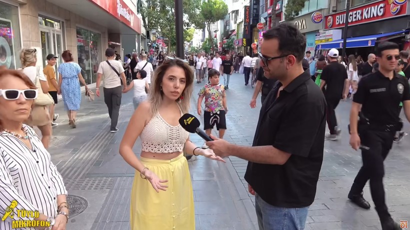 Sokak röportajında Cumhurbaşkanı Erdoğan'a ve vatandaşlara hakaret eden kadın tutuklandı