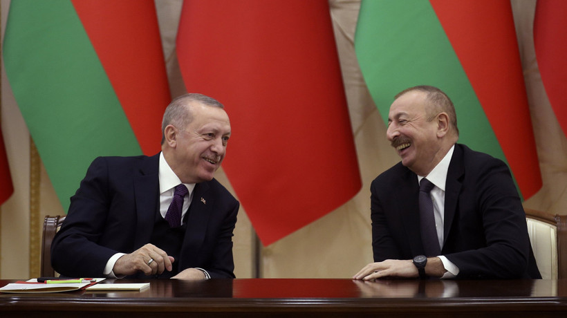 Cumhurbaşkanı Erdoğan Azerbaycan Cumhurbaşkanı Aliyev ile görüştü