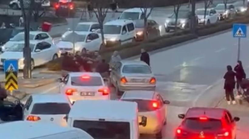 Bolu'da trafik kavgasında yumruklar havada uçuştu