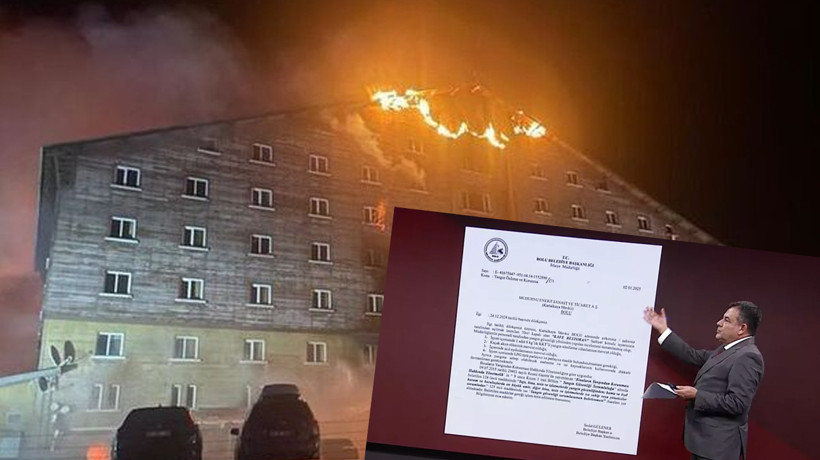 Tanju Özcan 'Kartalkaya yetki alanım değil' dedi! Bolu Belediyesi 19 gün önce yanan otele yeterlilik raporu vermiş!