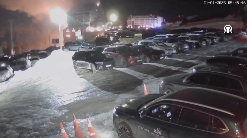 Kartalkaya'daki otel yangınının ilk 2,5 saatlik güvenlik kamerası kaydı ortaya çıktı