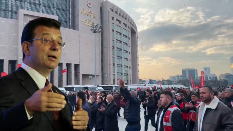 Ekrem İmamoğlu, Çağlayan Adliyesi'nde 2 ayrı soruşturma için ifade verdi