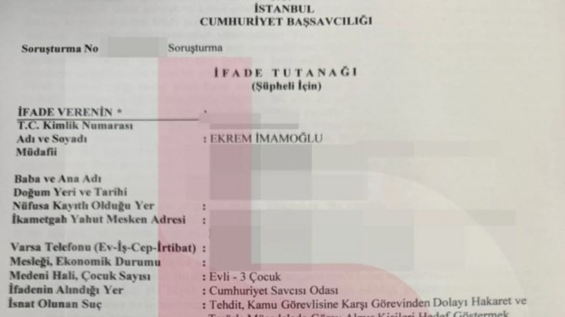 İşte İBB Başkanı Ekrem İmamoğlu'nun ifadesinin tam metni