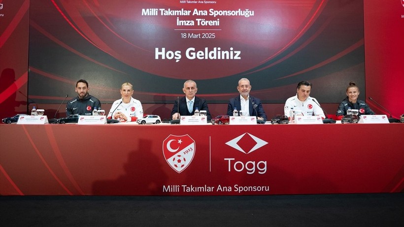 TFF ile TOGG arasında milli takım sponsorluk anlaşması