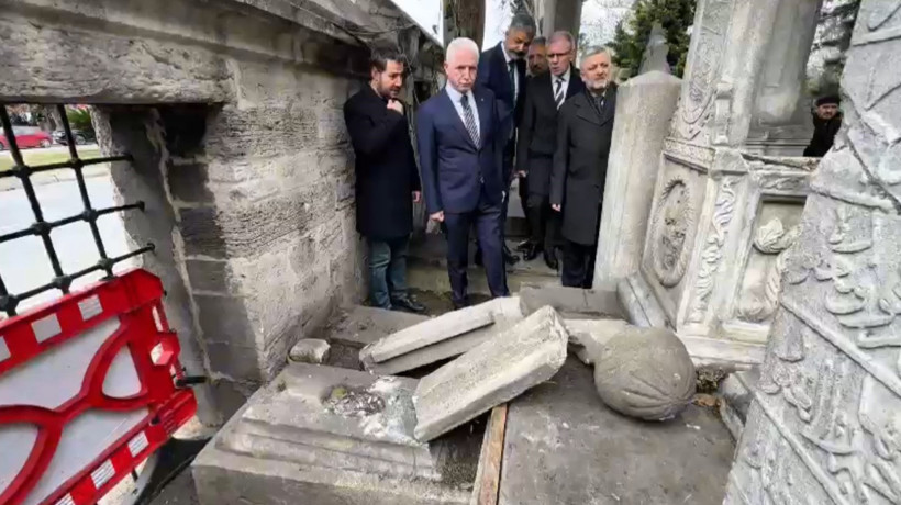 Şehzadebaşı Camii’ne verilen zararın ardından Vali Gül incelemelerde bulundu
