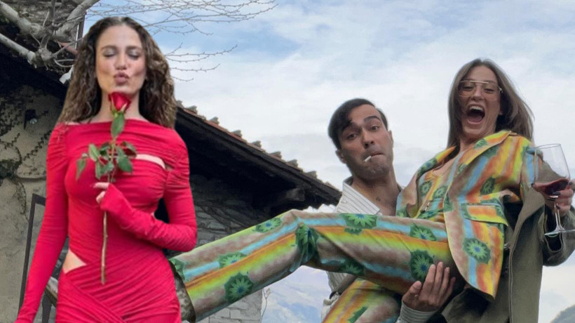 Sereney Sarıkaya ve Mert Demir dudak dudağa yakalandı