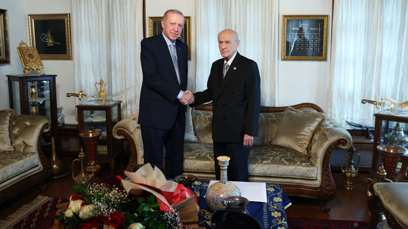Cumhurbaşkanı Erdoğan, Bahçeli ile görüştü