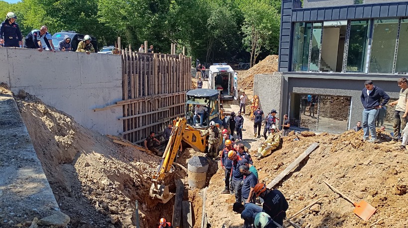 Çekmeköy'de inşaat alanında göçük: 1 işçi hayatını kaybetti
