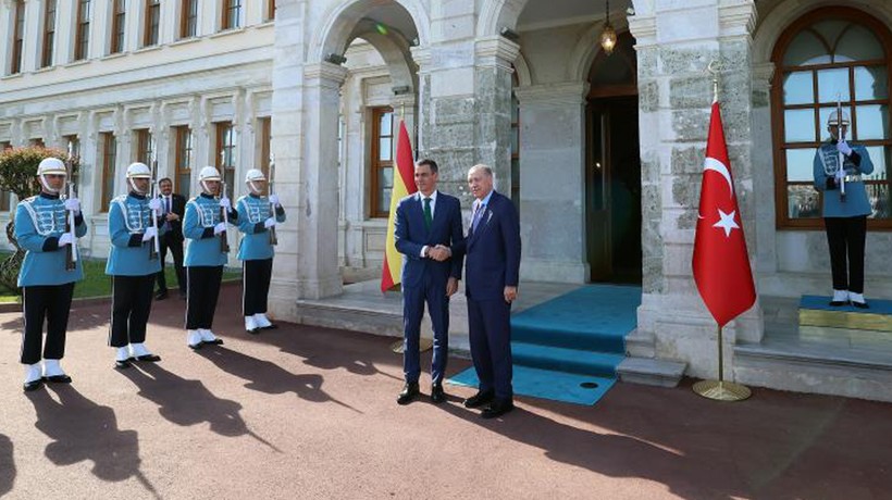 Cumhurbaşkanı Erdoğan, İspanya Başbakanı Pedro Sanchez'i kabul etti
