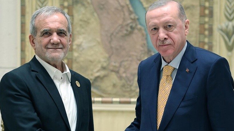 Cumhurbaşkanı Erdoğan, İran Cumhurbaşkanı Mesud Pezeşkiyan ile görüştü