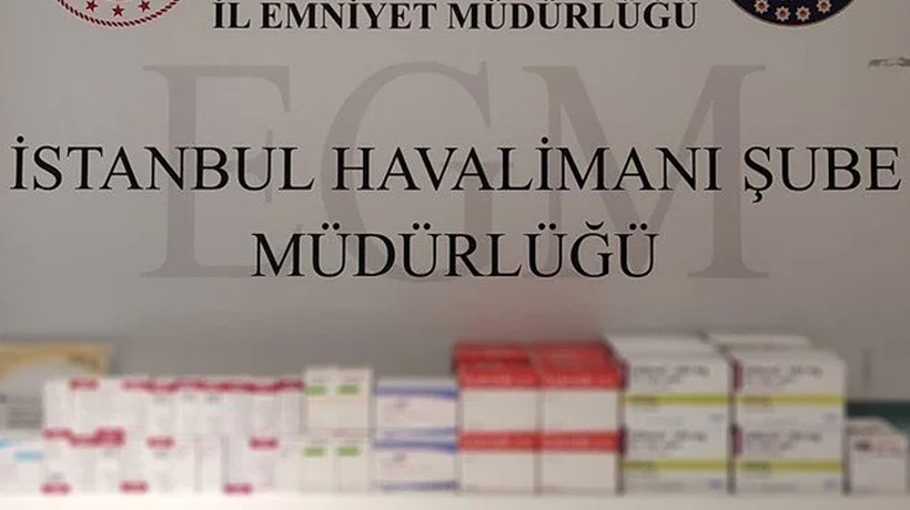 İstanbul Havalimanı'nda 12 milyon liralık ilaç ele geçirildi