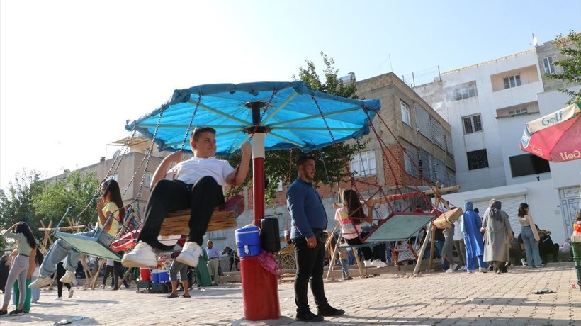 Kilis'te geleneksel bayram yeri eğlencesi