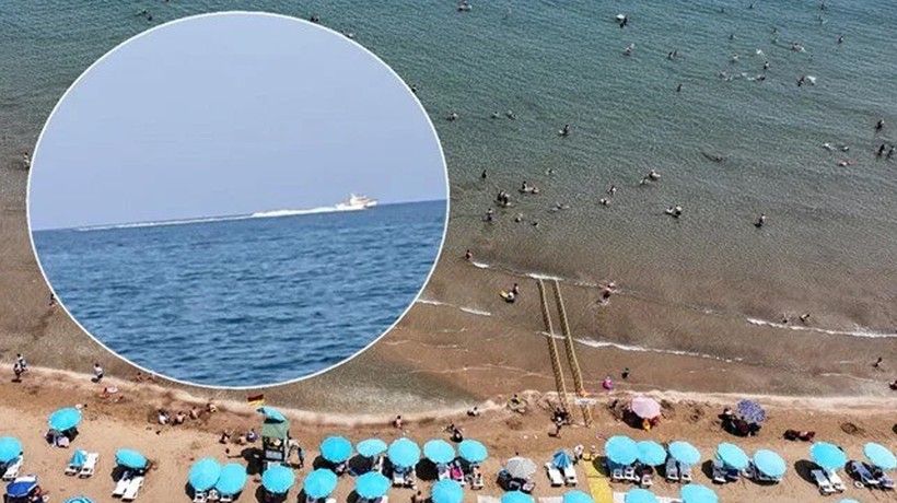Mersin'de köpek balığı korkusu! Sahil boşaltıldı, gerçek bambaşka çıktı