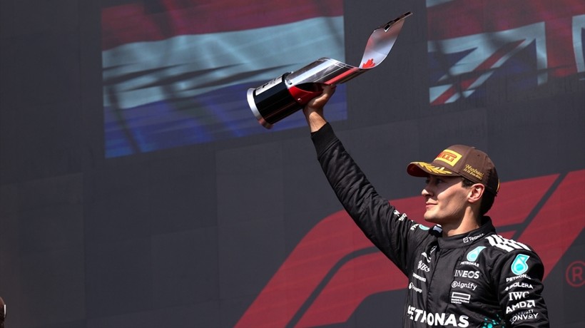 Dramatik Kanada Grand Prix'sinde zafer George Russell'ın