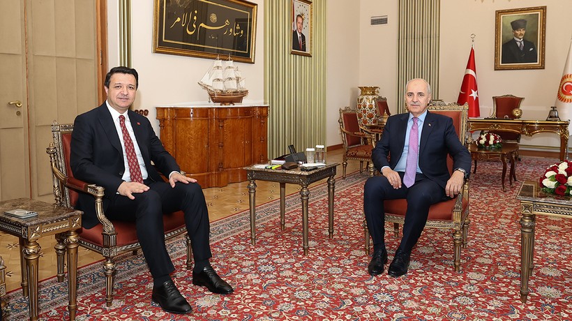 TBMM Başkanı Kurtulmuş, Arıkan'ı kabul etti