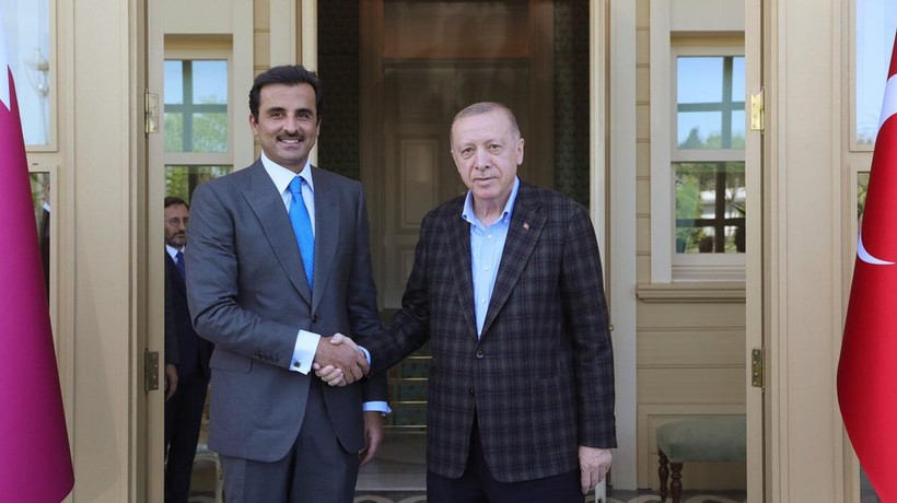 Cumhurbaşkanı Erdoğan Katar Emiri Al Sani ile görüştü