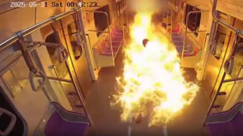 Güney Kore metrosunda kundaklama dehşeti kamerada