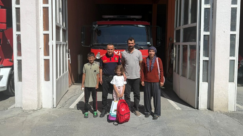 5 yaşındaki Aslı köyü yanmaktan kurtardı