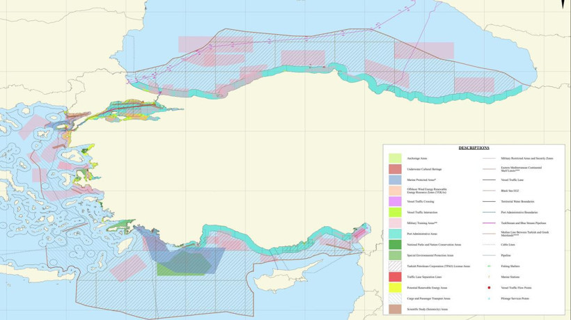 Türkiye'nin ulusal Deniz Planlama Haritasına yeni "Deniz Koruma Alanları" eklendi