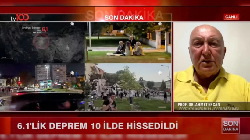 Prof. Dr. Ahmet Ercan Balıkesir depremine ilişkin konuştu: "Bu akşam evlere girmeyin"
