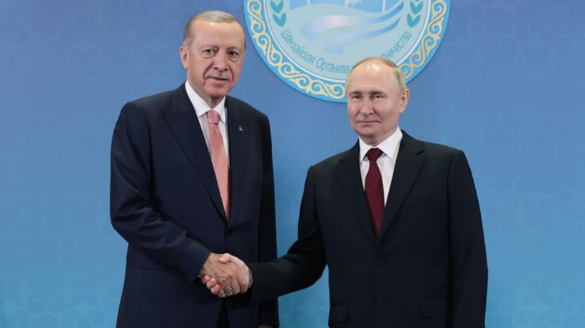 Cumhurbaşkanı Recep Tayyip Erdoğan, Putin ile görüştü