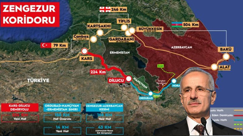 Türk dünyasını ticarette birleştirecek Zengezur Koridoru'nda ilk temel bugün atılıyor