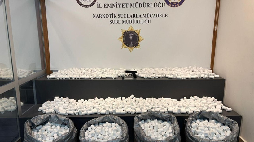 Samsun'da Büyük Narkotik Operasyonu: 171 Bin 824 Sentetik Ecza Hapı Ele Geçirildi