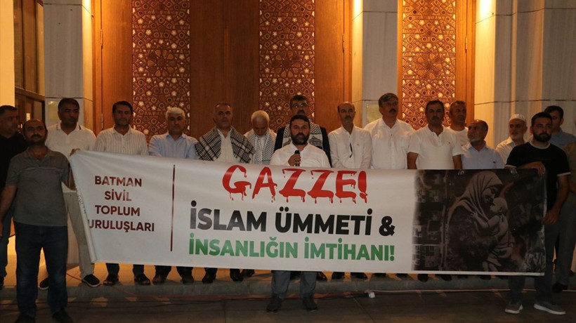 Batman'da İsrail Saldırılarına Protesto