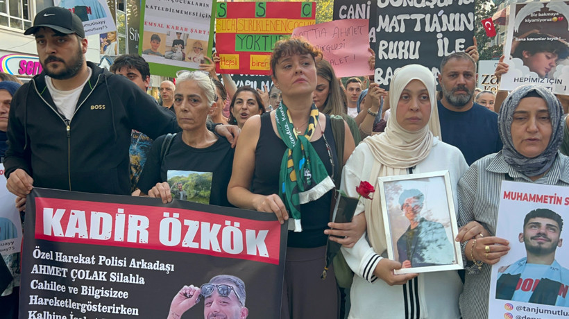 Kocaeli'de Yasemin Minguzzi öncülüğünde çocukları öldürülen ailelerden eylem