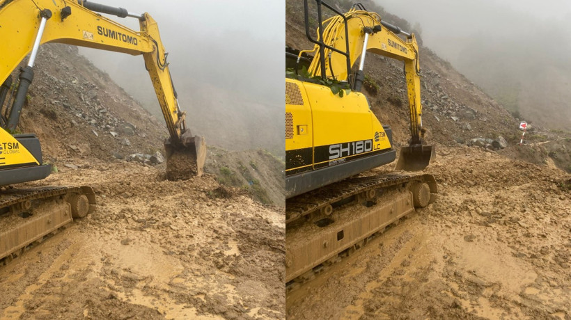Rize'de facianın eşiğinden dönüldü! Yardıma giden işçiler az daha heyelanın altında kalıyordu