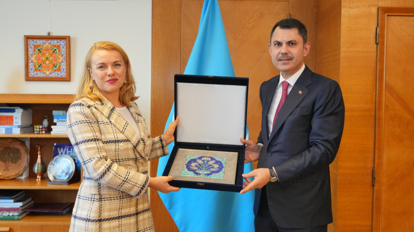 Bakan Kurum, BM Habitat İcra Direktörü Rossbach ve UNECE İcra Direktörü Molcean ile görüştü