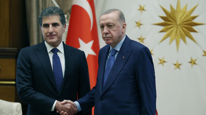 Cumhurbaşkanı Erdoğan, IKBY Başkanı Barzani'yi kabul etti