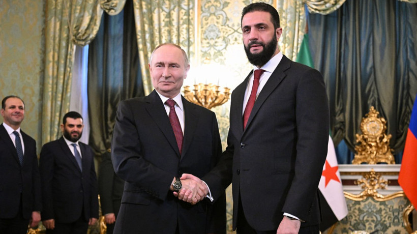 Rusya Devlet Başkanı Putin ile Suriye Cumhurbaşkanı Şara, Moskova’da görüştü