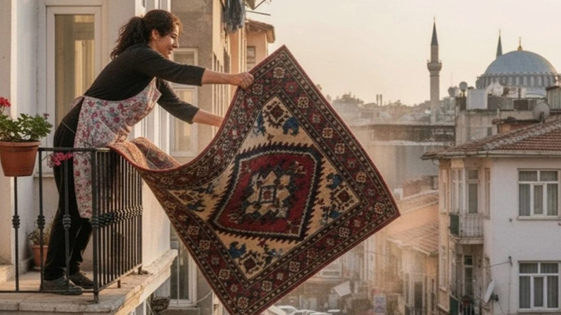 Halı silkeledi 3 ay hapis cezası aldı