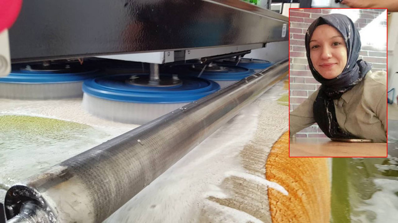 Halı sıkma makinesine kapılan Sümeyye, hayatını kaybetti