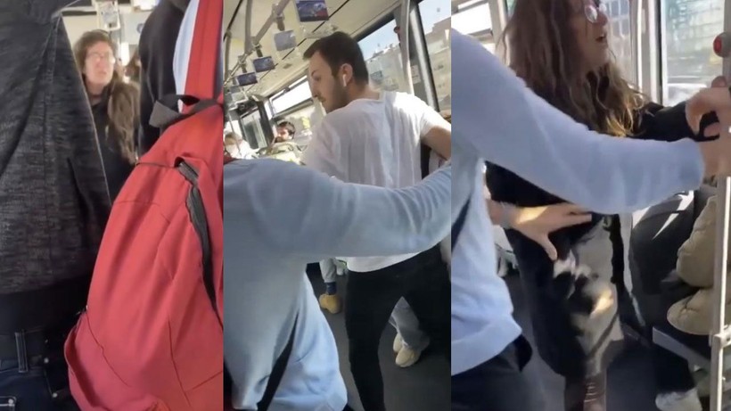 Metrobüste gözü dönen kadın yolcu ortalığı savaş alanına çevirdi! Küfürler edip üzerine yürüdü: "Sen kime dikleniyorsun, ilkokul mezunu..." - Resim: 4