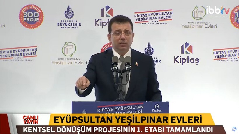 Anahtar teslim töreninde İmamoğlu'na protesto şoku: 17 bin insani işten çıkardınız. Utanmadan adaletten bahsediyorsunuz! - Resim: 1