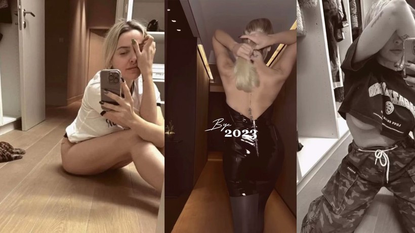 Hadise'den 2023'e veda kareleri! Külotlu, sütyensiz pozlarına yorum yağdı - Resim: 1