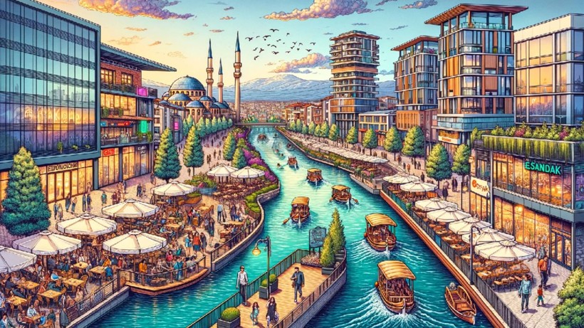 Yapay zeka Türkiye'nin şehirlerini çizdi - Resim: 15