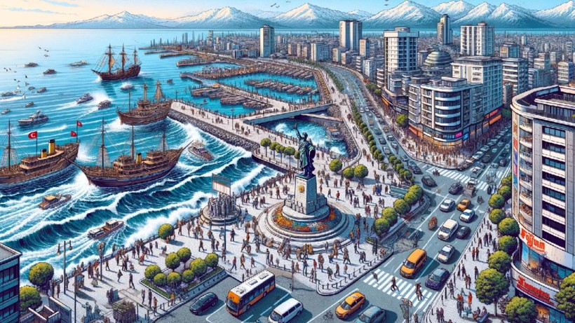 Yapay zeka Türkiye'nin şehirlerini çizdi - Resim: 17