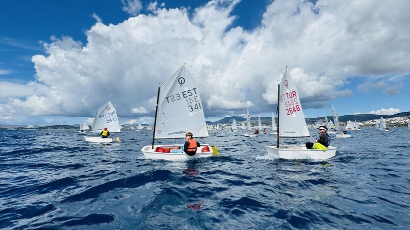12. Bodrum Uluslararası Optimist Yarışları başladı - Resim: 10