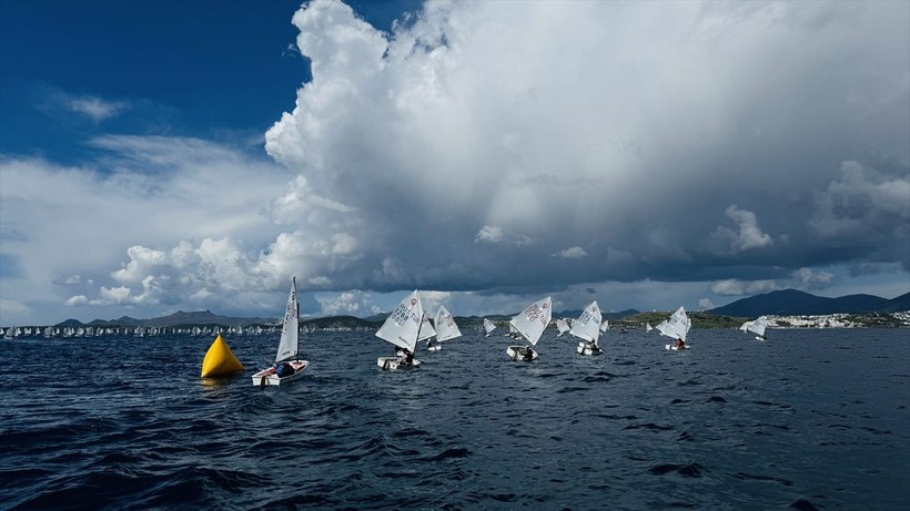 12. Bodrum Uluslararası Optimist Yarışları başladı - Resim: 12