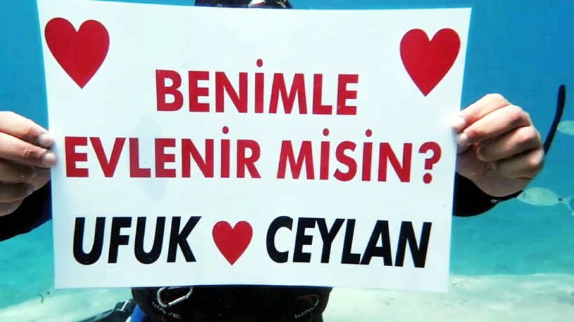 Muğla'da denizin derinliklerinde evlilik teklifi - Resim: 7