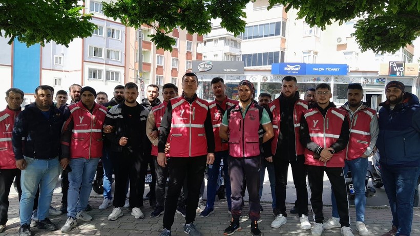 Edirne'de motokuryeler, Ata Emre'nin öldürülmesini kontak kapatarak protesto etti - Resim: 4
