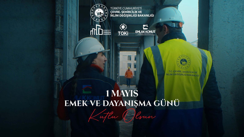 Bakan Kurum, deprem bölgesi klibiyle 1 Mayıs Emek ve Dayanışma Günü'nü kutladı - Resim: 21
