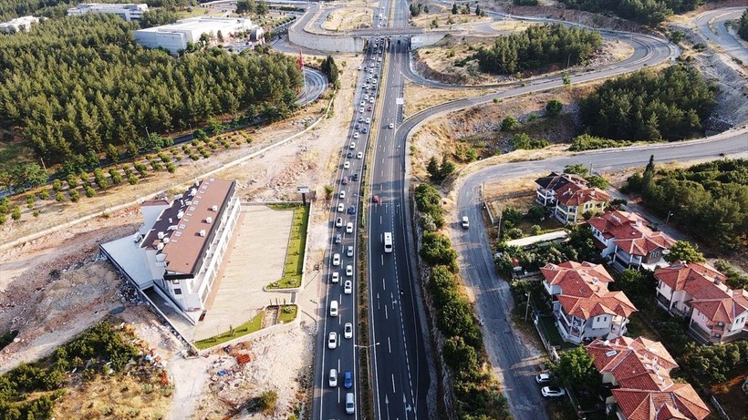Kurban Bayramı tatilinin son günlerinde Muğla'da dönüş trafiği - Resim: 4