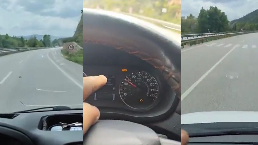 9 bin TL ceza yiyen vatandaş, yolda sürekli değişen hız tabelalarına isyan etti - Resim: 1