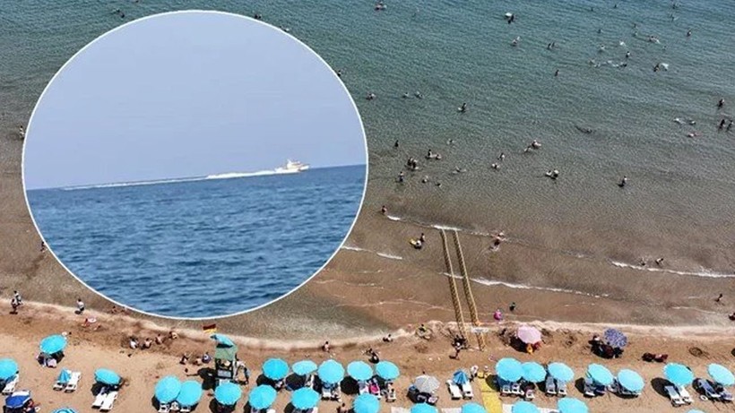 Mersin'de köpek balığı korkusu! Sahil boşaltıldı, gerçek bambaşka çıktı - Resim: 1