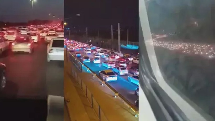 Tahran'dan göç başladı! Kilometrelerce kuyruk - Resim: 1